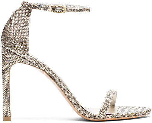 Stuart Weitzman Nudistsong - Donna Sandali Platino 41.5