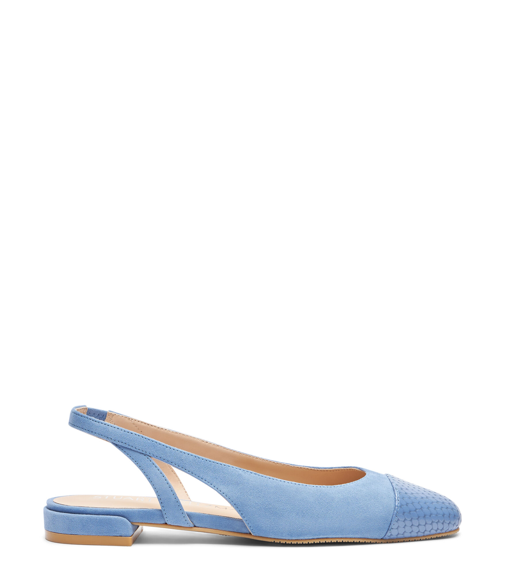 Stuart Weitzman Sleek Slingback - Donna Mocassini E Scarpe Basse Blue Steel 36