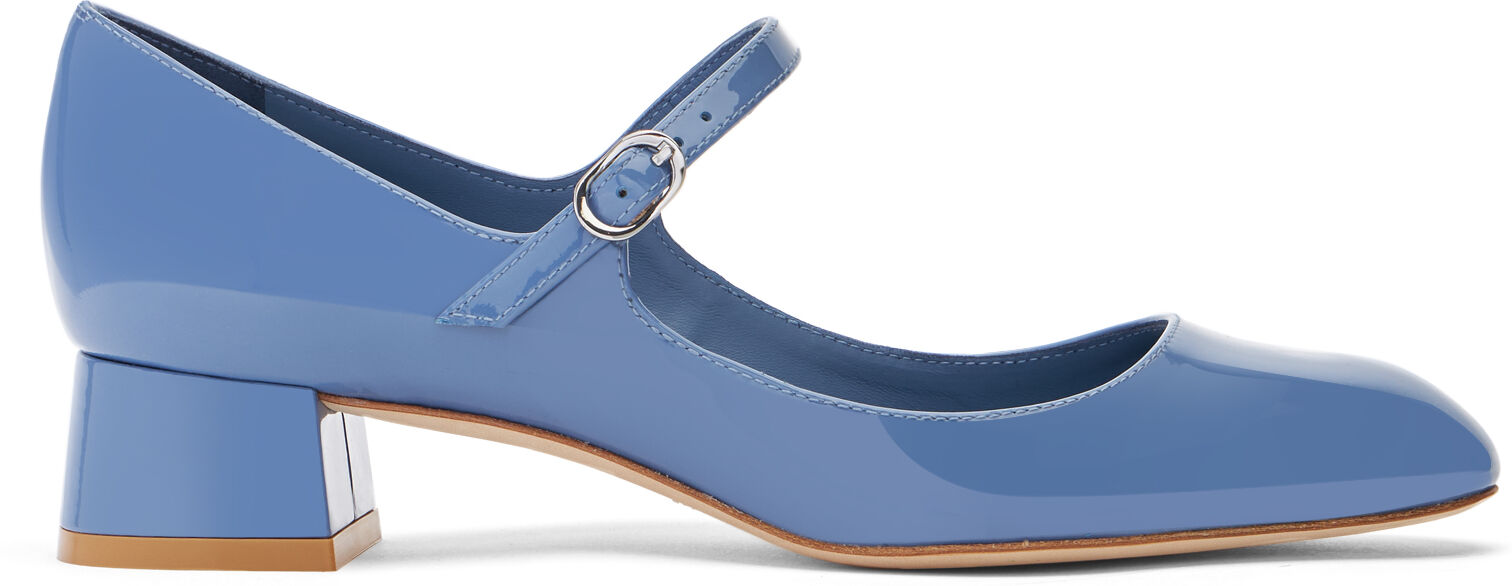 Stuart Weitzman Vivienne 35 Mary Jane - Donna Décolleté E Slingback Blue Steel 37