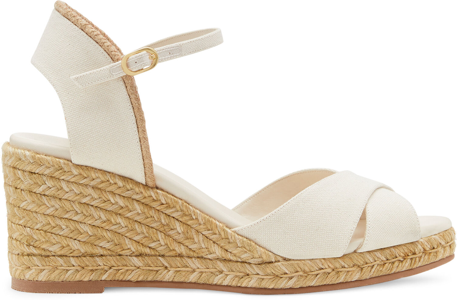 Stuart Weitzman Mirela Ii Espadrille Wedge - Donna Zeppe Avorio 39