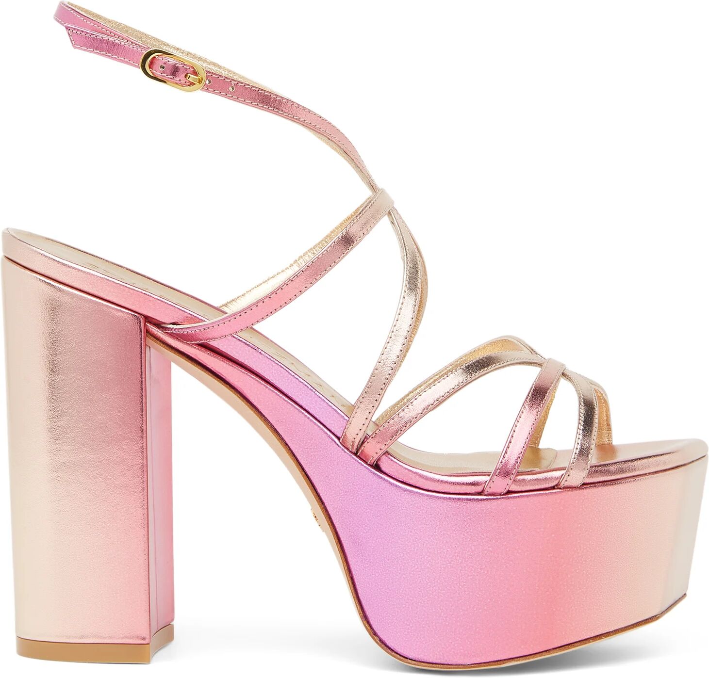 Stuart Weitzman Barelythere Squarehigh Platform Sandal - Donna  Rosa Acceso 37.5