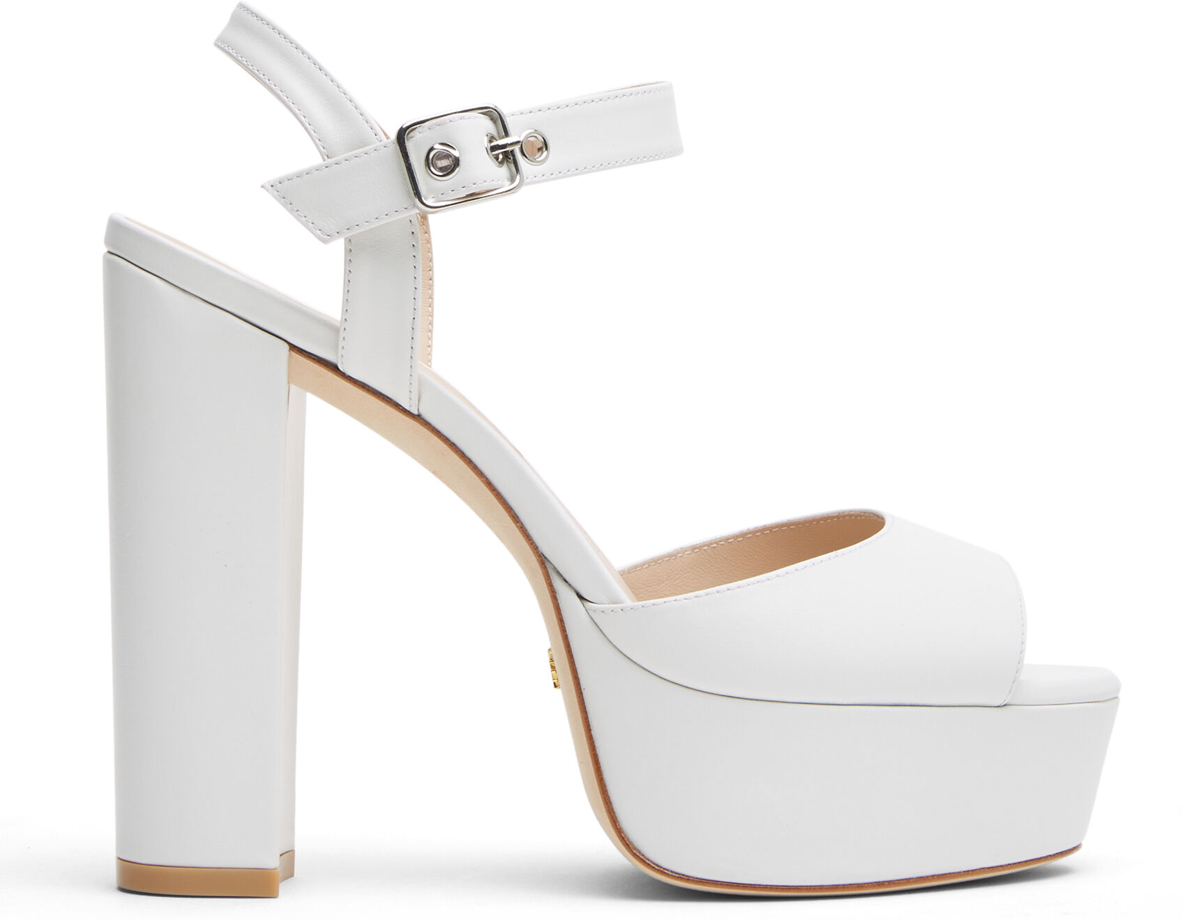 Stuart Weitzman Ryder 95 Platform Sandal - Donna Sandali Bianco 36.5