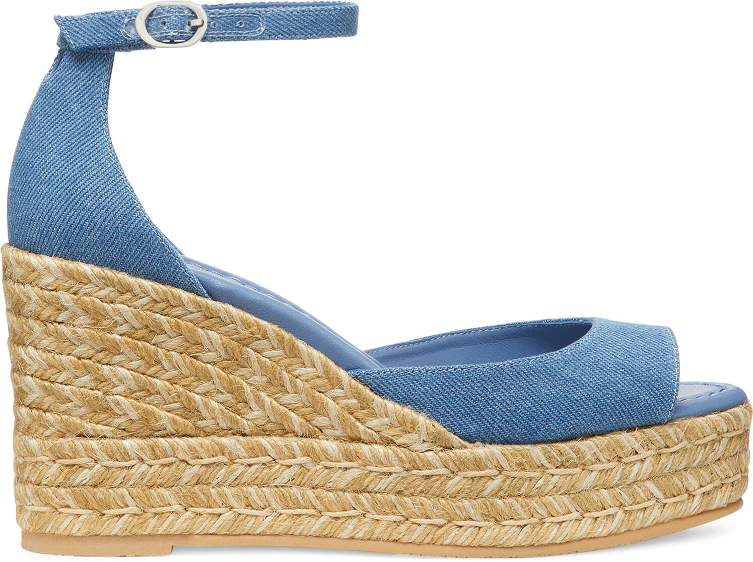 Stuart Weitzman Nudistia Espadrille Wedge - Donna Zeppe Washed 41