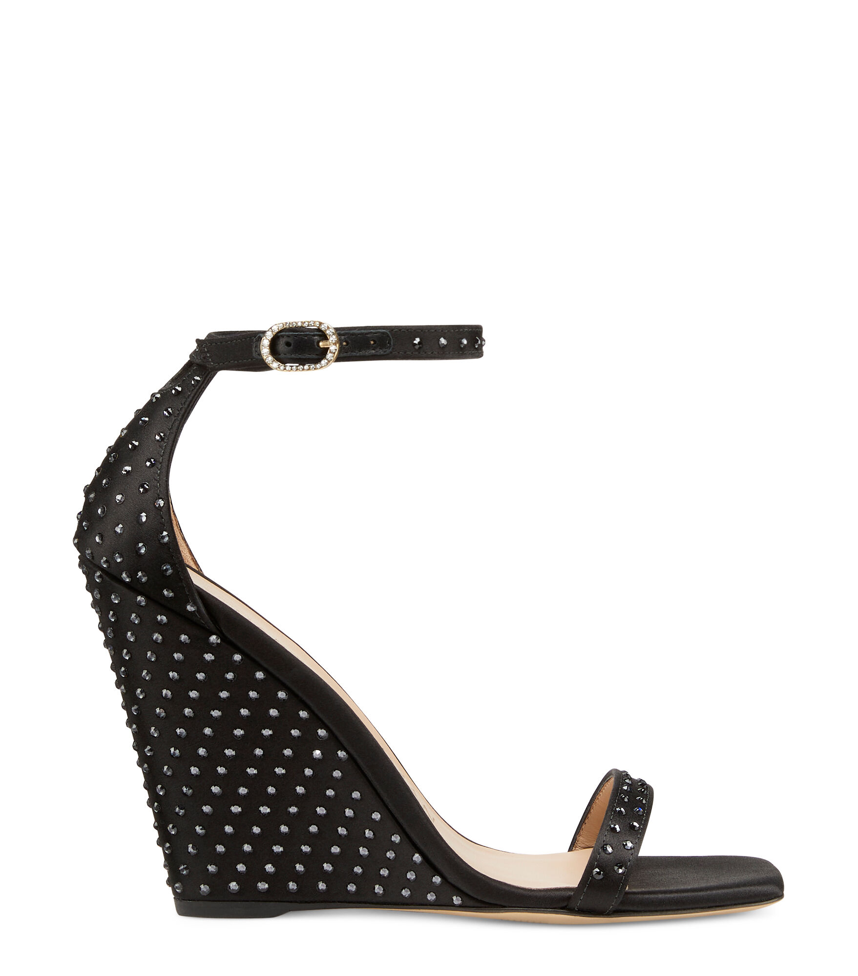 Stuart Weitzman Nudistshine 100 Wedge - Donna  Nero 37.5