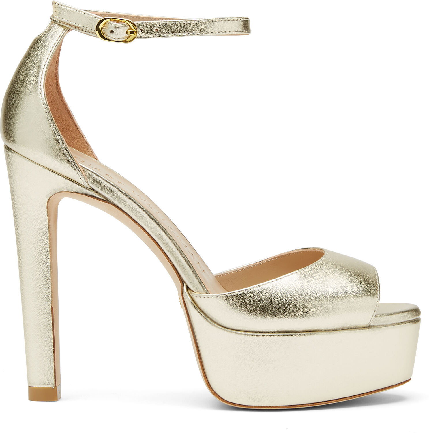 Stuart Weitzman Discoplatform Sandal - Donna Sandali Platino 38