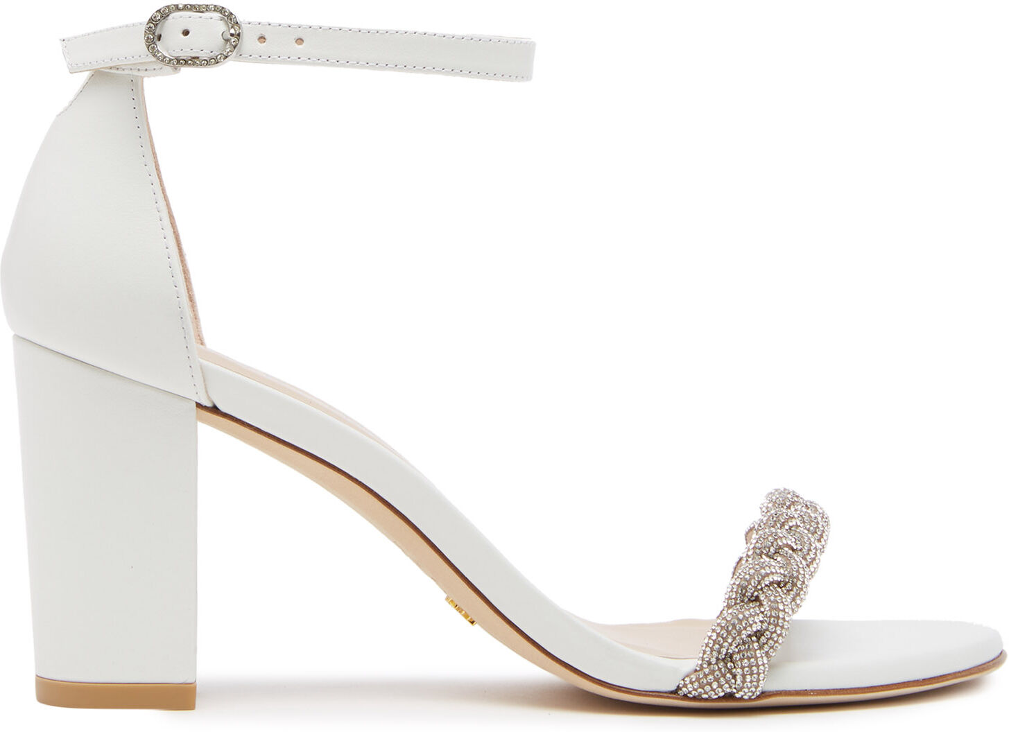 Stuart Weitzman Nearlynude Highshine Sandal - Donna Sandali Bianco 38