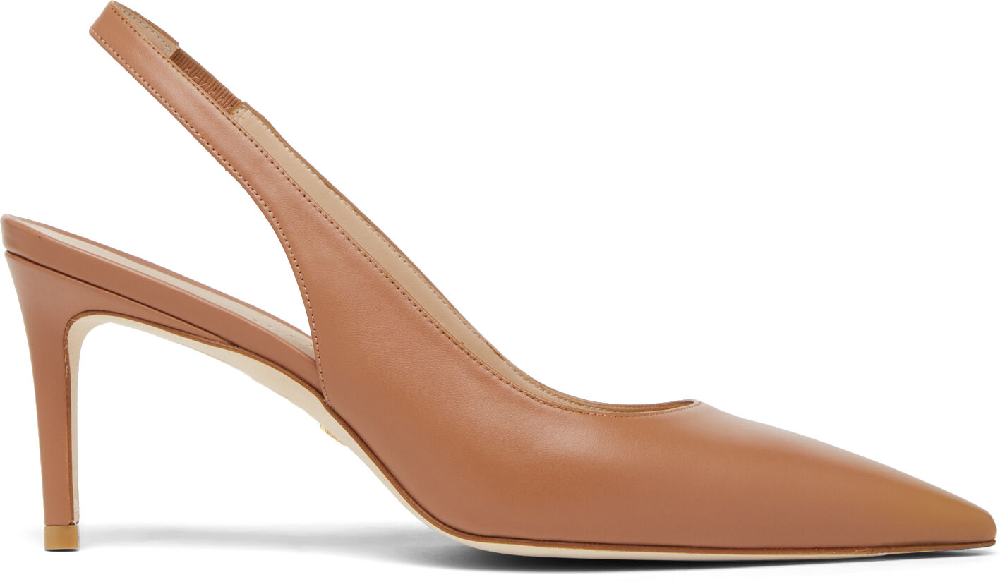 Stuart Weitzman Stuart 75 Slingback Pump - Donna Décolleté E Slingback Marrone Chiaro 39