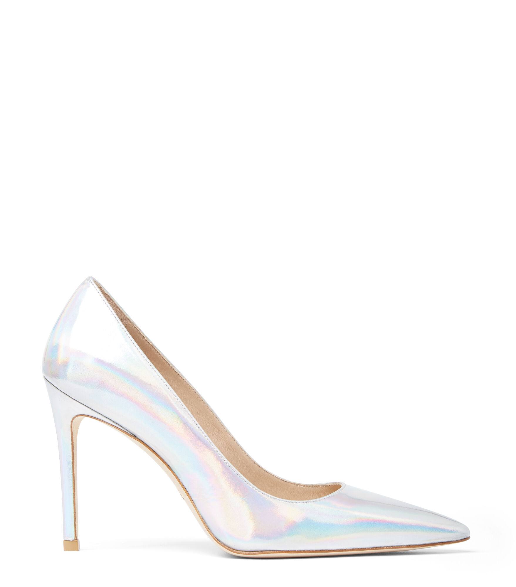 Stuart Weitzman Stuart 100 Pump - Donna Décolleté E Slingback Argento 37.5