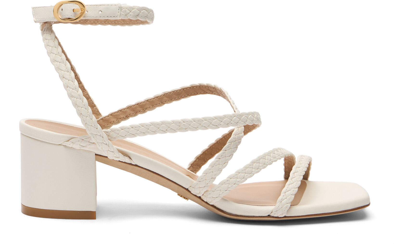 Stuart Weitzman Wovette 50 Ankle-strap Sandal - Donna Sandali Cream 41