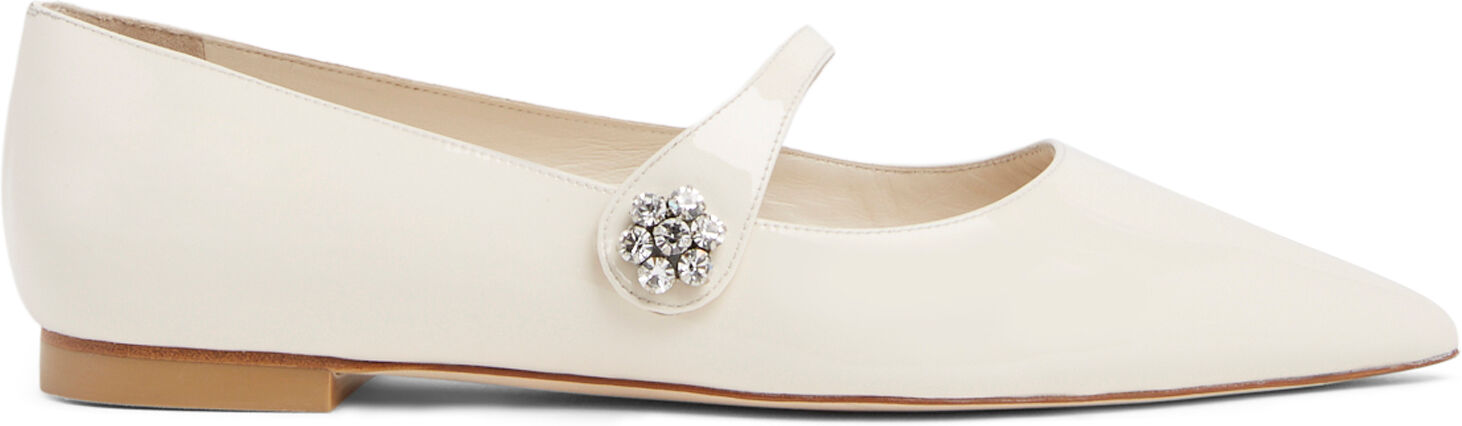 Stuart Weitzman Crystal Fleur Mary Jane Flat - Donna Mocassini E Scarpe Basse Seashell 37