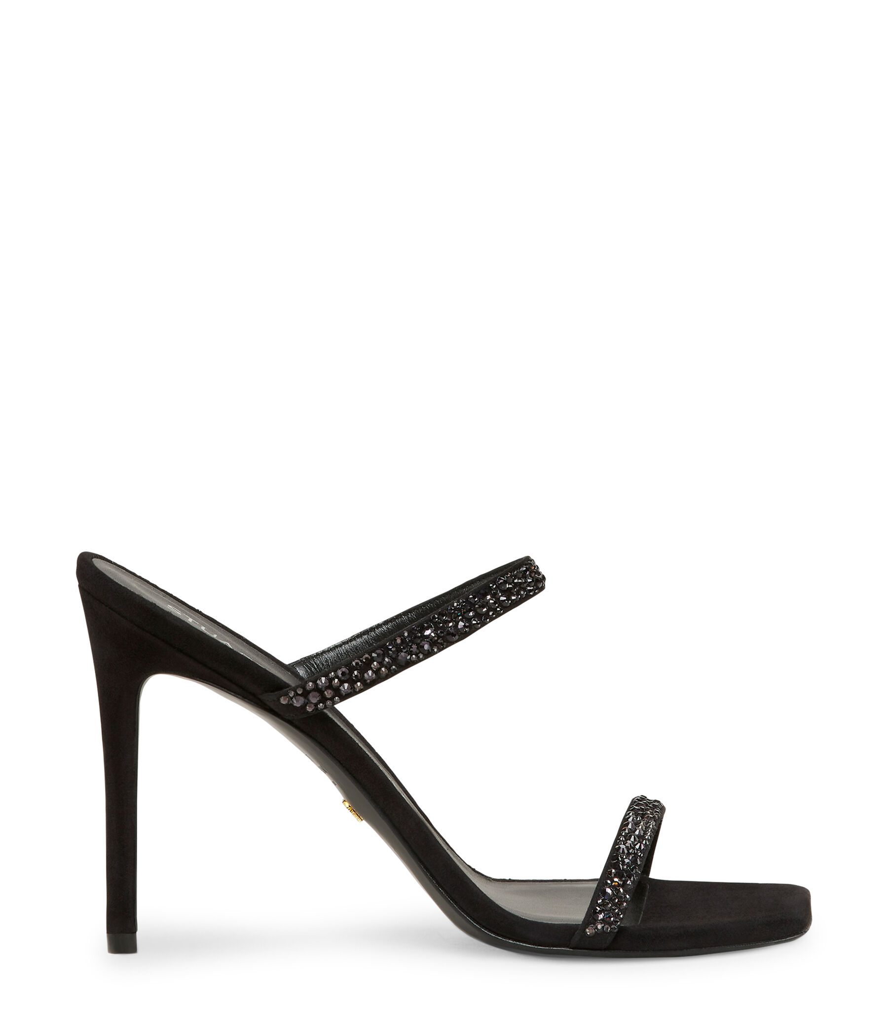 Stuart Weitzman Aleena Royale 100 Slide - Donna Sandali Black/graphite 38