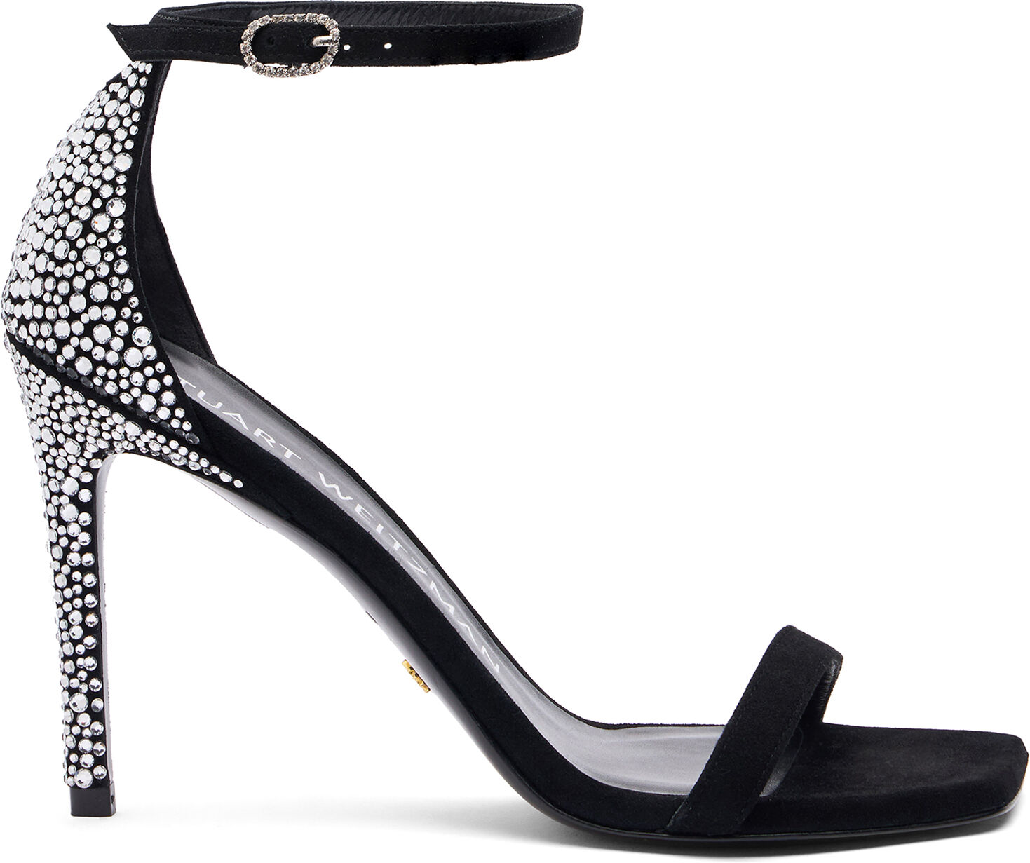 Stuart Weitzman Nudistcurve Royale 100 Sandal - Donna Sandali Black/clear 37.5