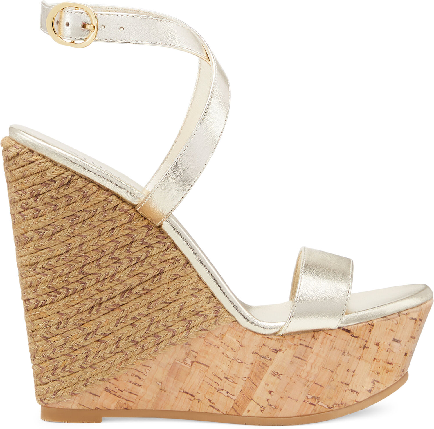 Stuart Weitzman 5050 Wedge Sandal - Donna  Argento 38.5