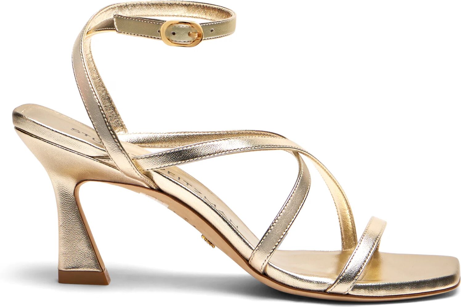 Stuart Weitzman Oasis 75 Ankle-strap Sandal - Donna Sandali Light Gold 39.5