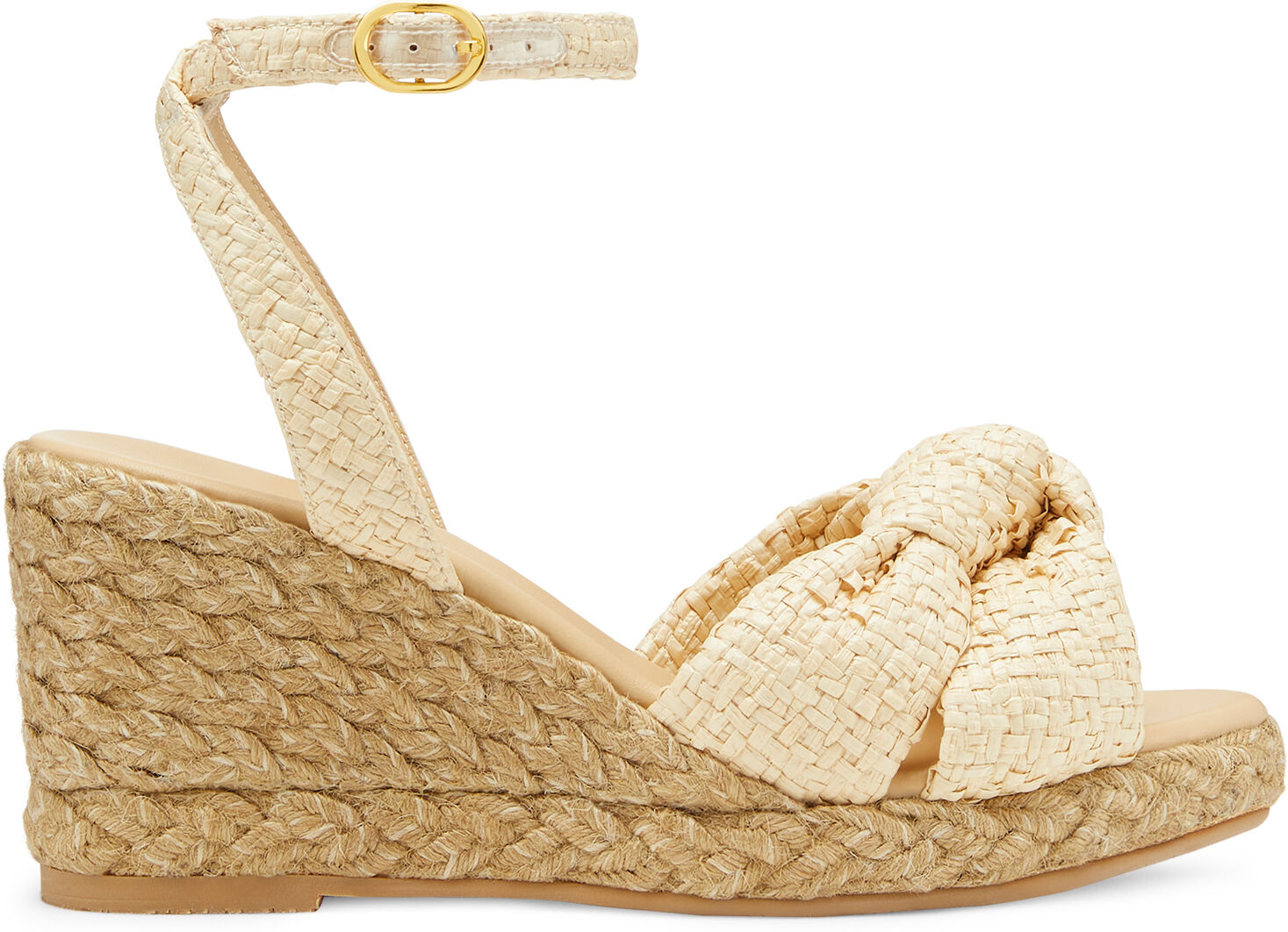 Stuart Weitzman Playa Espadrille Knot Wedge - Donna  Frumento 37