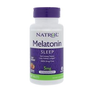 vitanatural Melatonina 5mg - Fast Sciogliere - 250 Compresse - Gusto Fragola