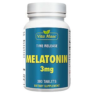 vitanatural Melatonina 3 Mg Tr Time Release - 300 Compressa