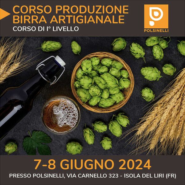 polsinelli corso produzione birra i° livello 7-8 giugno 2024