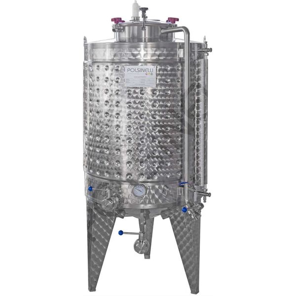 polsinelli fermentatore fondo conico refrigerato 550 l