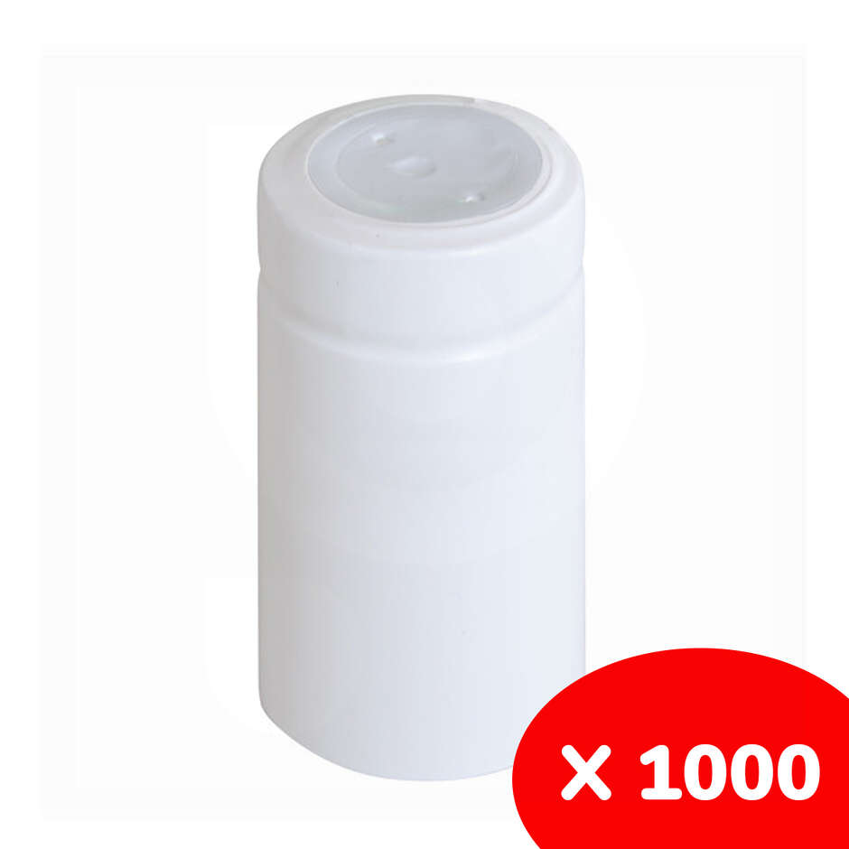Polsinelli Capsula in PVC bianca ⌀31 (1000 pezzi)