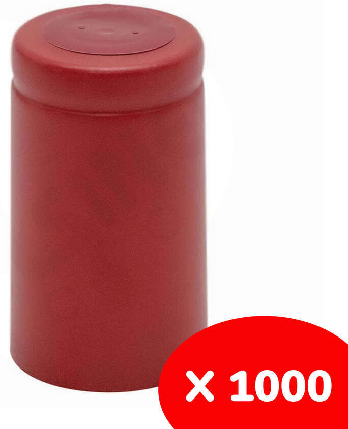 Polsinelli Capsula in PVC rossa ⌀33 (1000 pezzi)