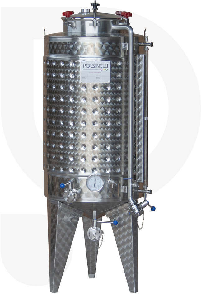 Polsinelli Fermentatore fondo conico refrigerato 350 L