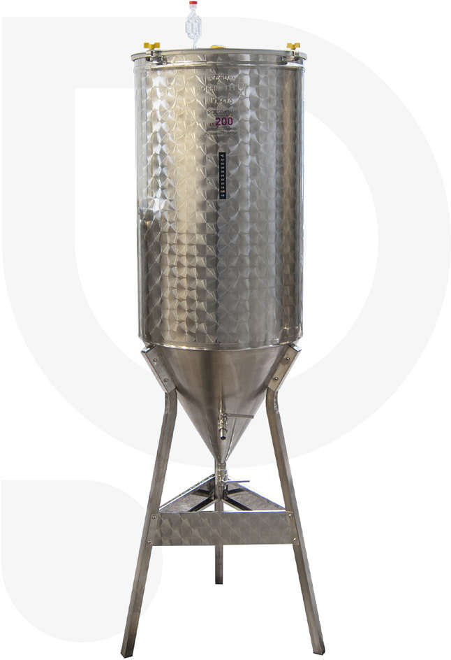 Polsinelli Fermentatore inox CONICO 60° 200 L