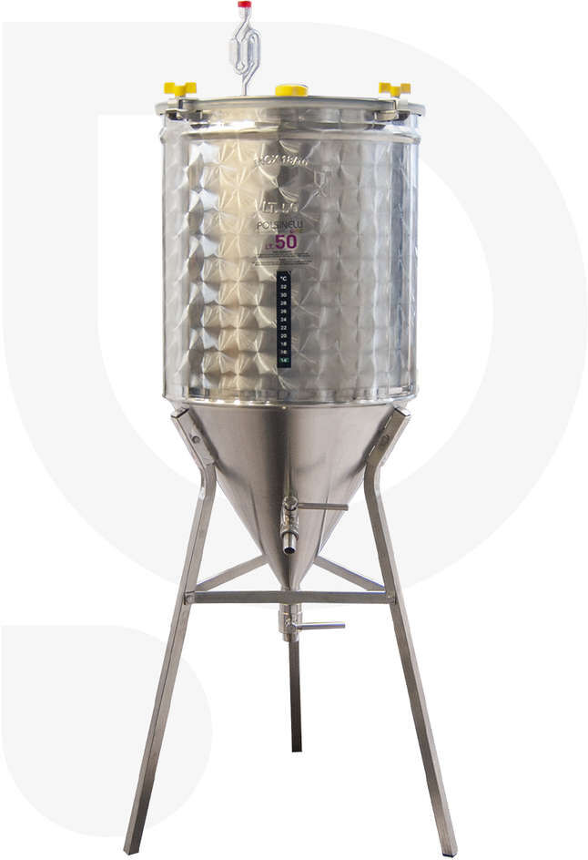 Polsinelli Fermentatore inox CONICO 60° 50 L