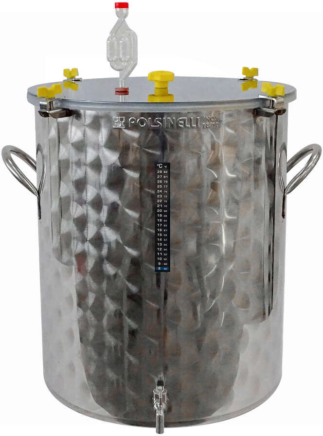 Polsinelli Fermentatore per birra inox 50 L con maniglie