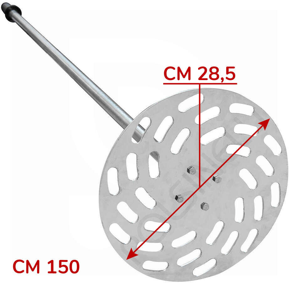 Polsinelli Follatore inox per vinaccia 150 cm