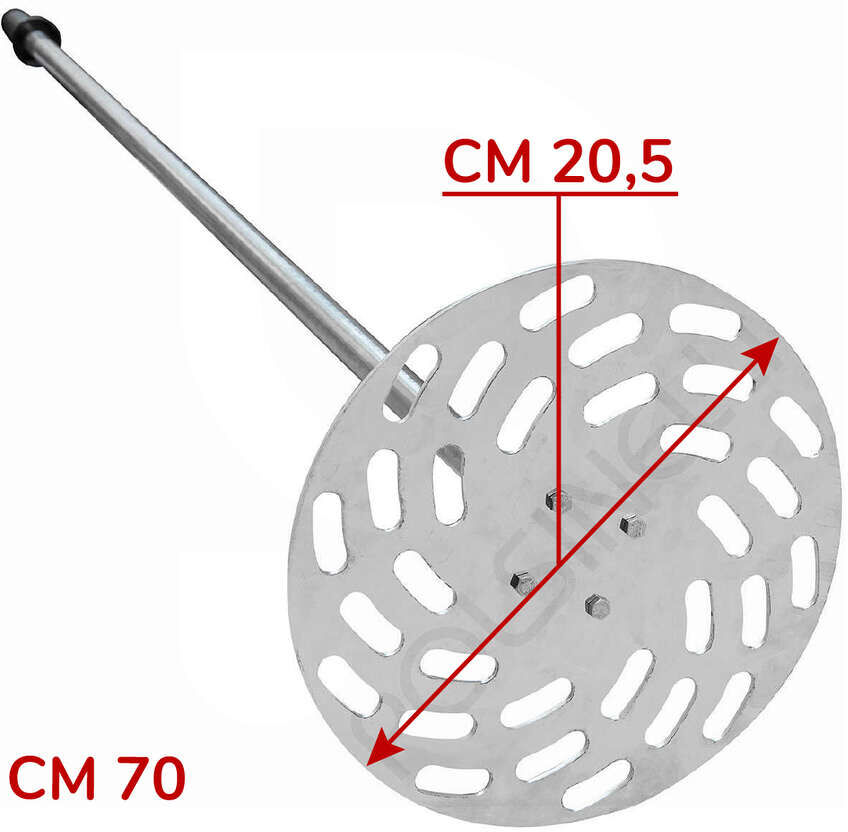 Polsinelli Follatore inox per vinaccia 70 cm