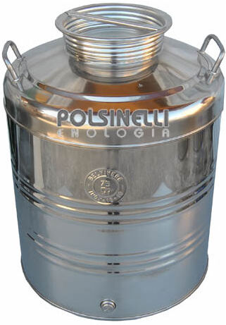 Polsinelli Fusto Inox fondo graffato 75 L