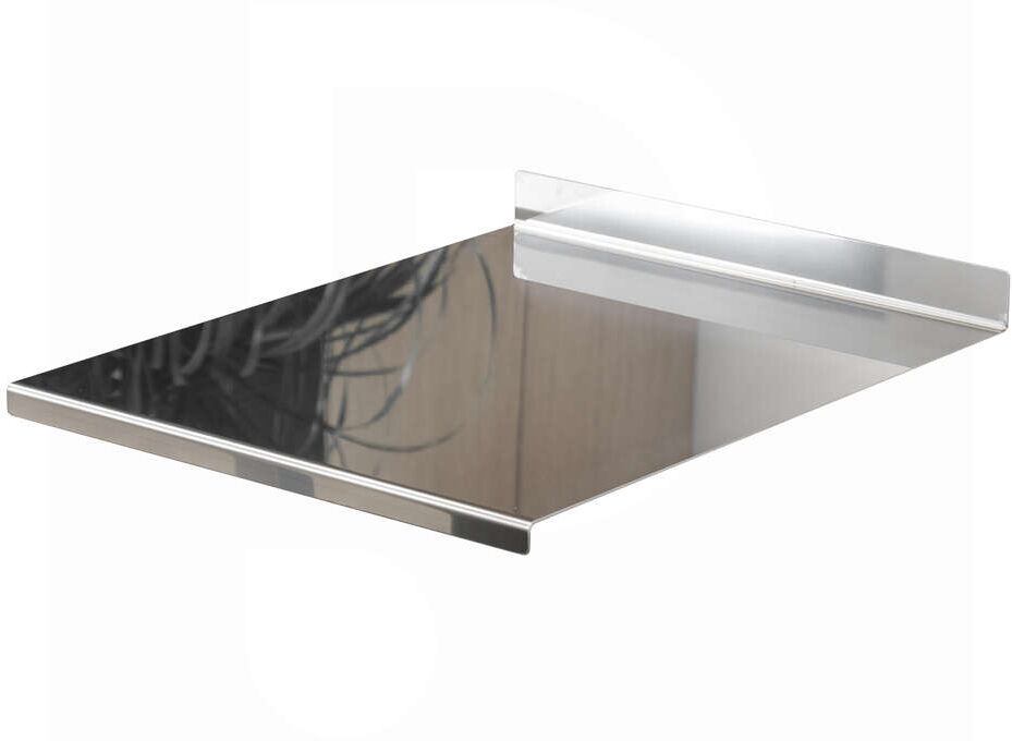 Polsinelli Spianatoia inox AISI 304 con alzatina - 300x500 mm