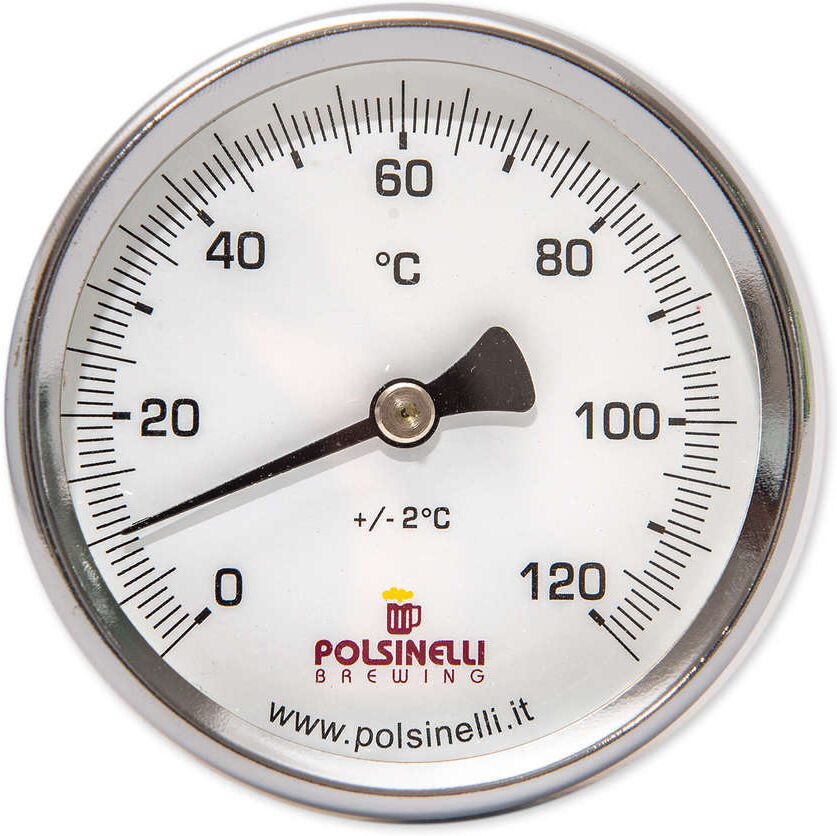 Polsinelli Termometro con pozzetto inox AISI 304 - 65 mm