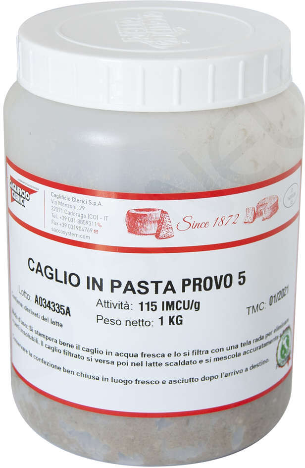 Polsinelli Caglio in pasta tradizionale Provo 5 piccante imcu 115 (1 kg