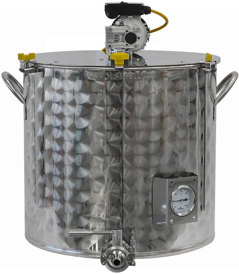 polsinelli pentola motorizzata inox con attacco tri-clamp 50 l