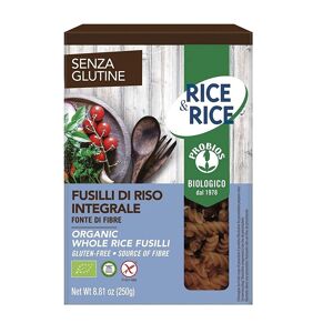 Probios Srl Rice&Rice Specialità Di Riso Pasta Fusilli Integrali Bio Senza Glutine 250 G