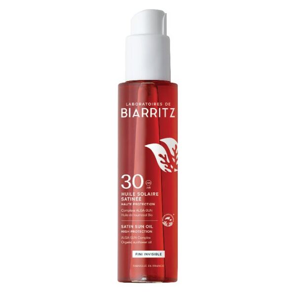 laboratoires de biarritz olio solare satinato viso, corpo, capelli spf 30 - 125ml