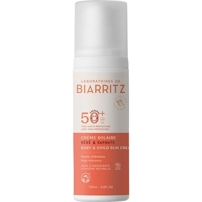 Laboratoires de Biarritz Crema solare SPF 50+ baby - bio - 100ml - Alga maris Laboratoires de Biarritz Crema solare SPF 50+ baby - bio - 100ml - Alga maris