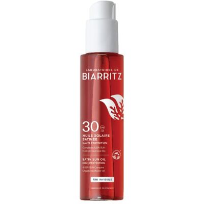 Laboratoires de Biarritz Olio solare satinato viso, corpo, capelli SPF 30 - 125ml Laboratoires de Biarritz Olio solare satinato viso, corpo, capelli SPF 30 - 125ml