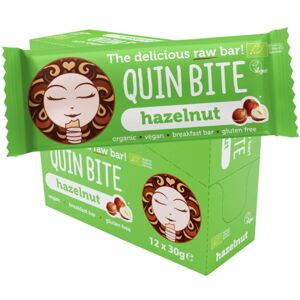 Quin Bite Barretta energetica crudista - nocciole - bio - 12x30g