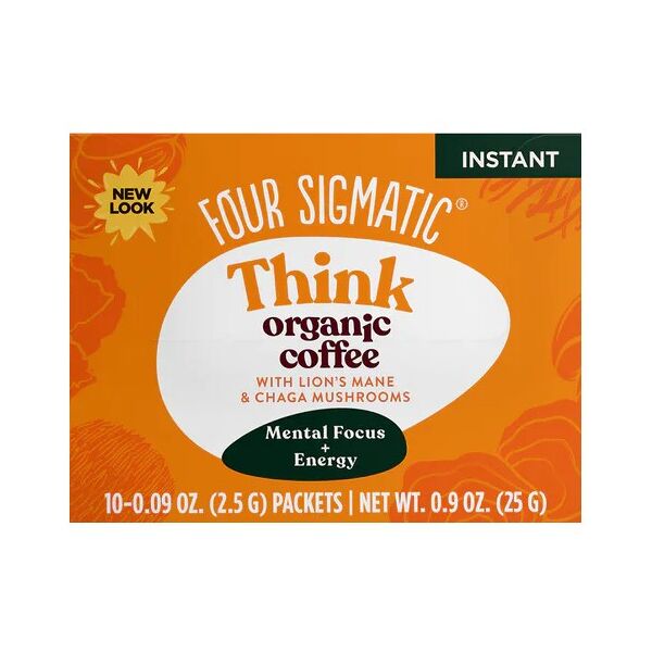 four sigmatic mushroom coffee mix con hericium e chaga - bio - 10 bustine