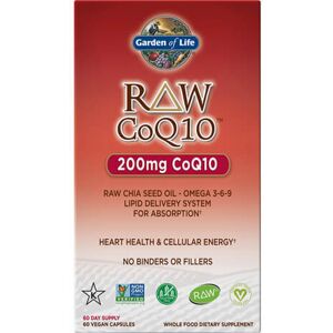 Garden Of Life Raw CoQ10 - Q10 dal cibo integrale - 200mg - 60 caps