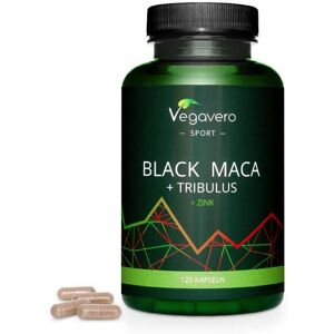 Vegavero Maca nera + Tribulus + Zinco - 120 caps