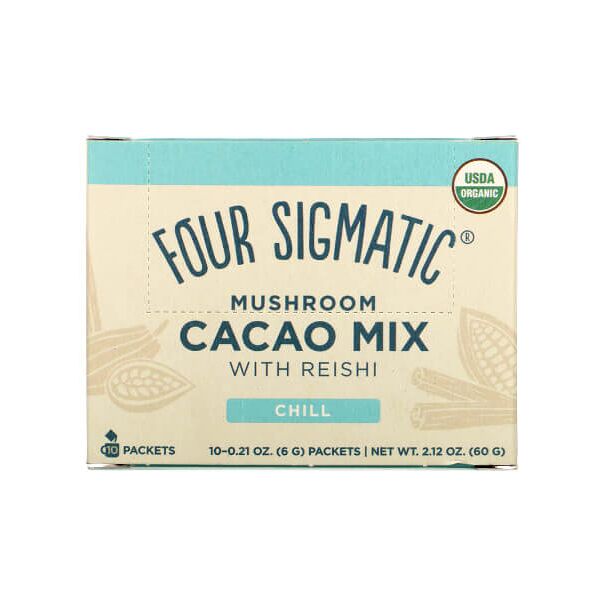 four sigmatic mushroom cacao mix con reishi - bio - 10 bustine