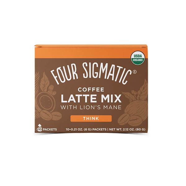 four sigmatic coffee latte mix con hericium e chaga - bio - 10 bustine