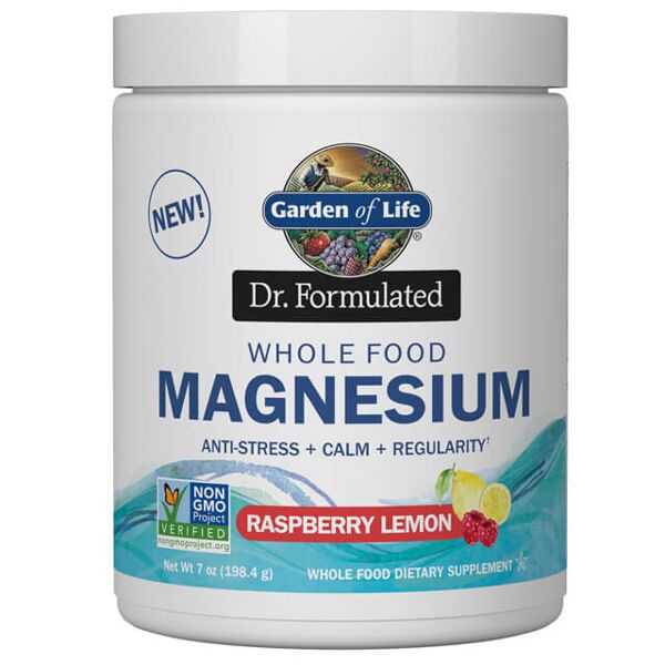 garden of life magnesio whole food - lampone e limone - 198g