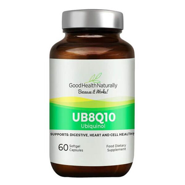 good health naturally ub8q10 - ubiquinolo - coenzima q10 - 60 softgels