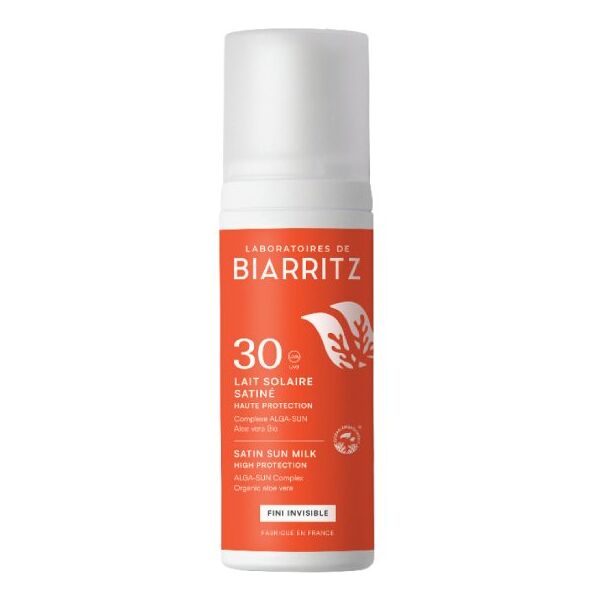 laboratoires de biarritz latte solare satinato viso e corpo spf 30 - 100ml