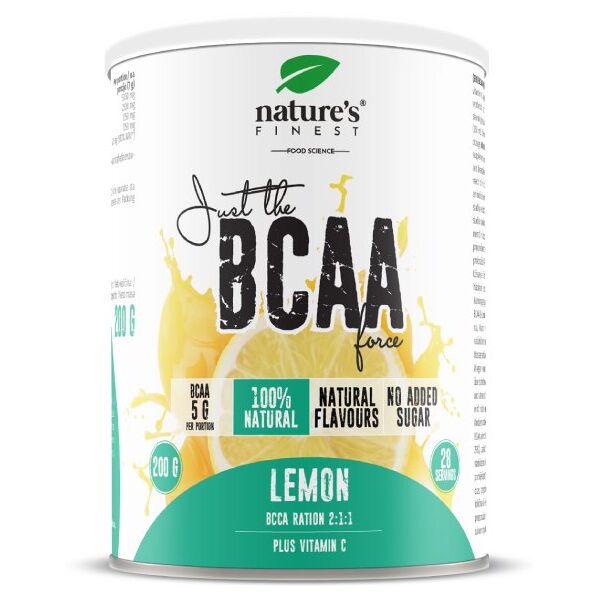 natures finest - nutrisslim bcaa aminoacidi ramificati - limone - 200g